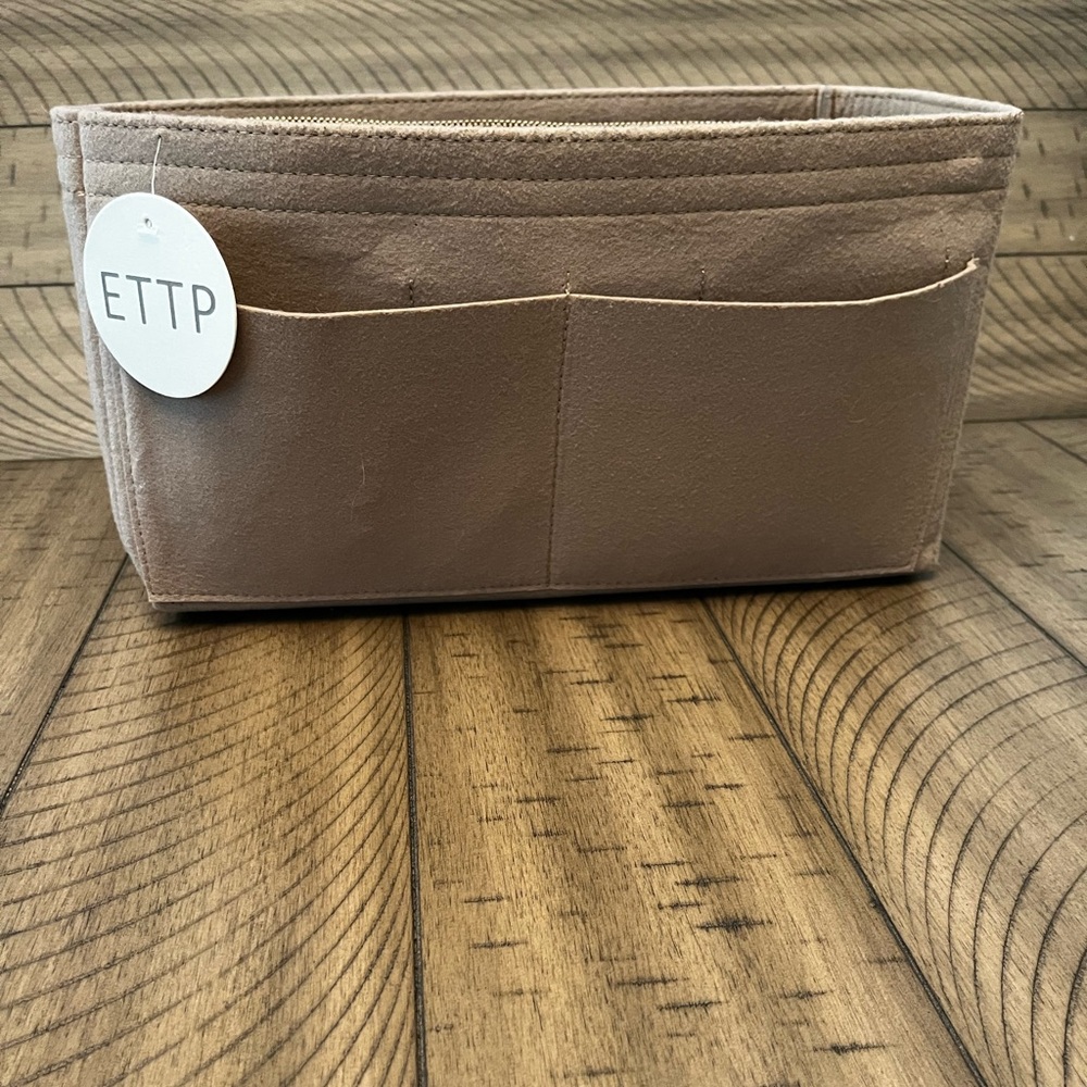 ETTP X-Large Felt Tan Purse Tote Organizer